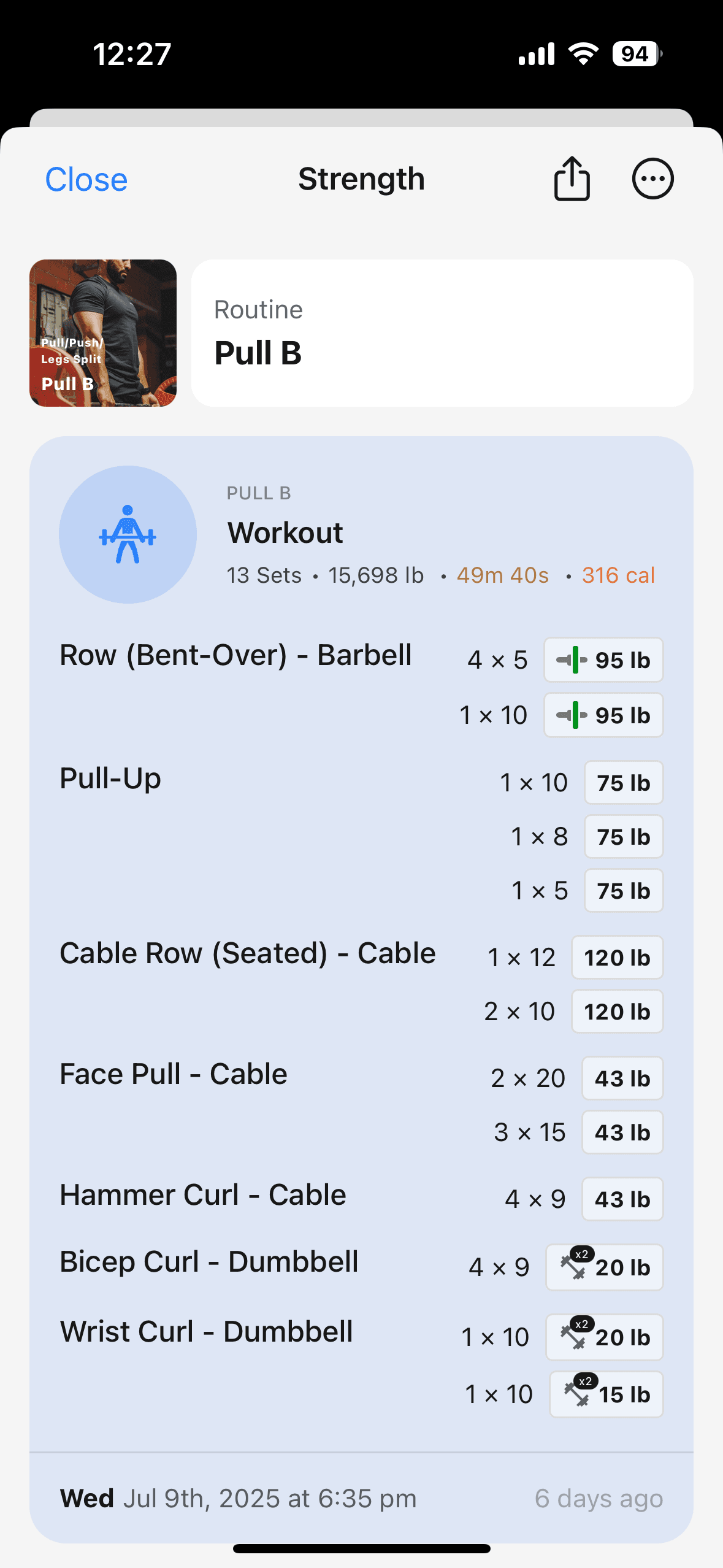 Exercise library