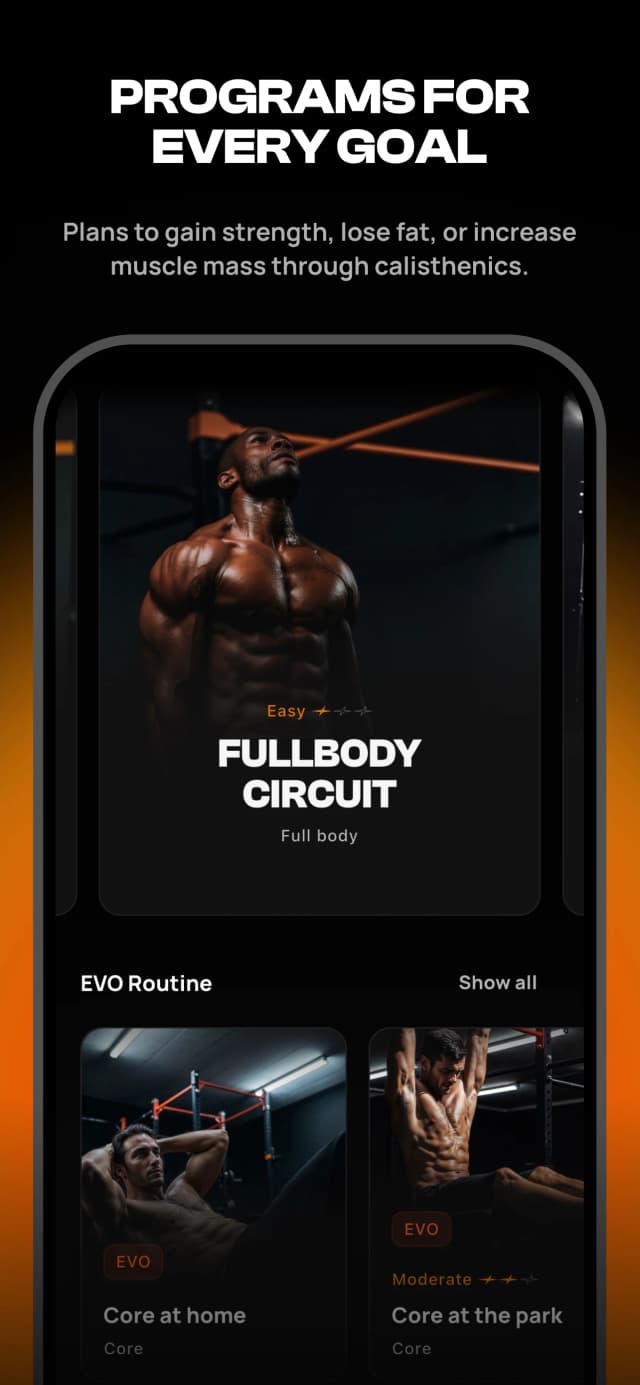 Calisteniapp screenshot