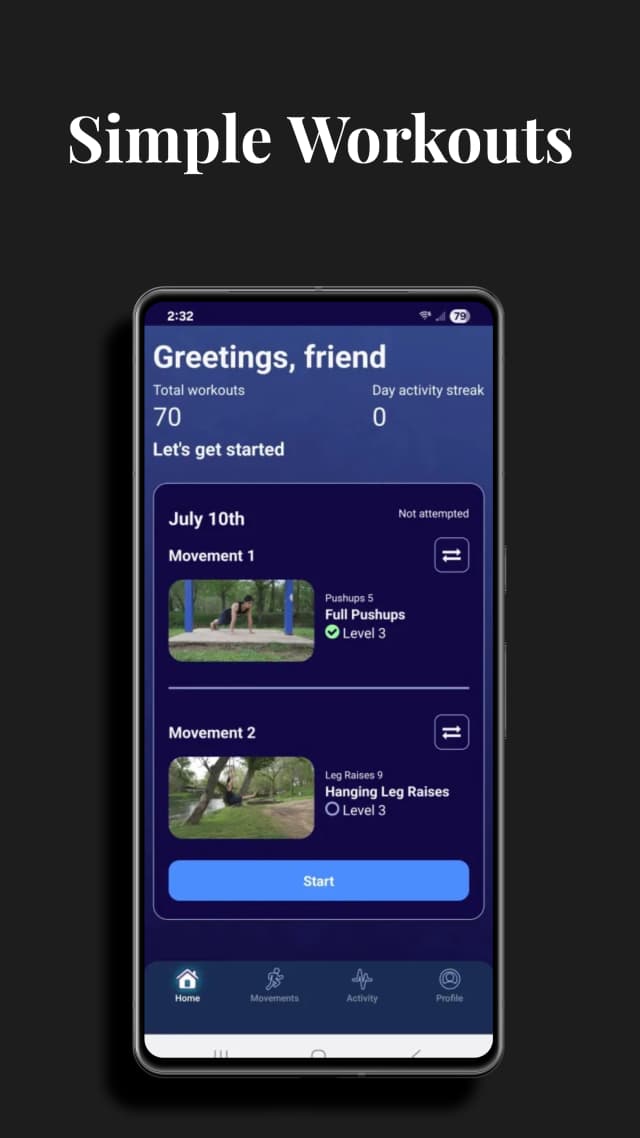 Hybrid Calisthenics screenshot
